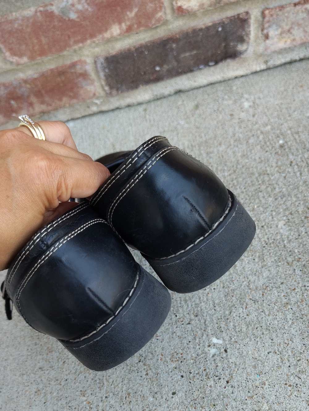 Vintage Self Esteem Plaid Mary Jane Chunky Heel Loafers Size 7.5 Y2K Grunge - Picture 6 of 16